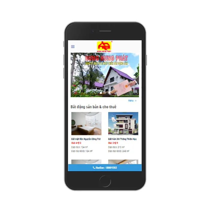 Thiết Kế Website Bất Động Sản MA-597