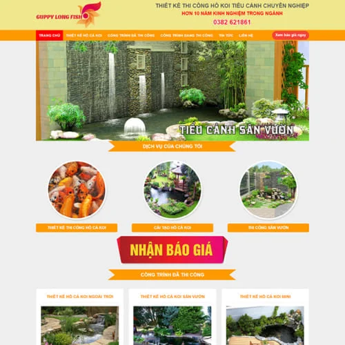 Thiết Kế Website Cá Koi MA-506