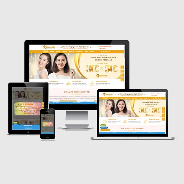 Thiết Kế Website Cửa Hàng Spa MA-600