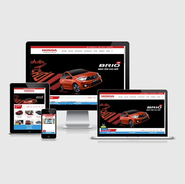 Thiết Kế Website Đại Lý Honda MA-493