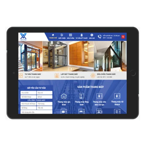 Mẫu Website Dich Vụ Cầu Thang Máy MA-330