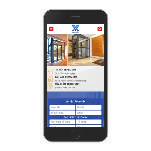 Mẫu Website Dich Vụ Cầu Thang Máy MA-330