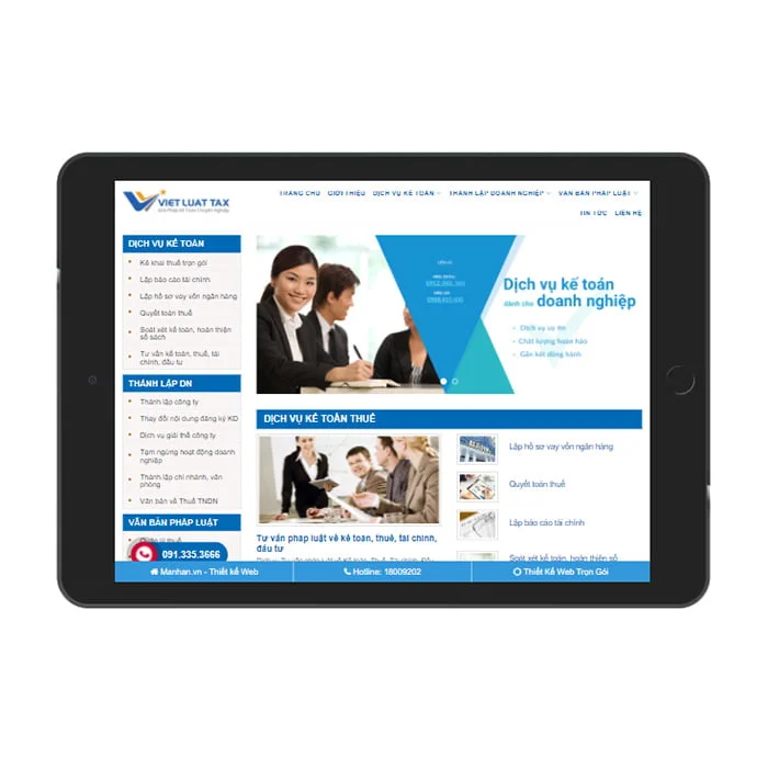 Thiết Kế Website Kế Toán MA-550
