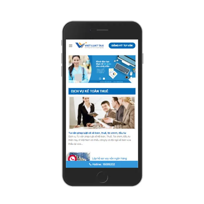 Thiết Kế Website Kế Toán MA-550