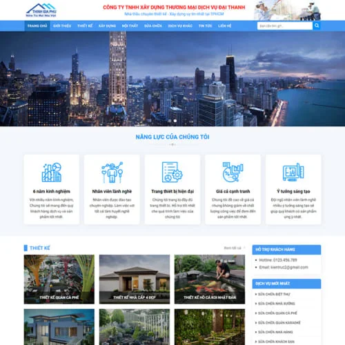 Mẫu Website Kiến Trúc, Nội Thất MA-579