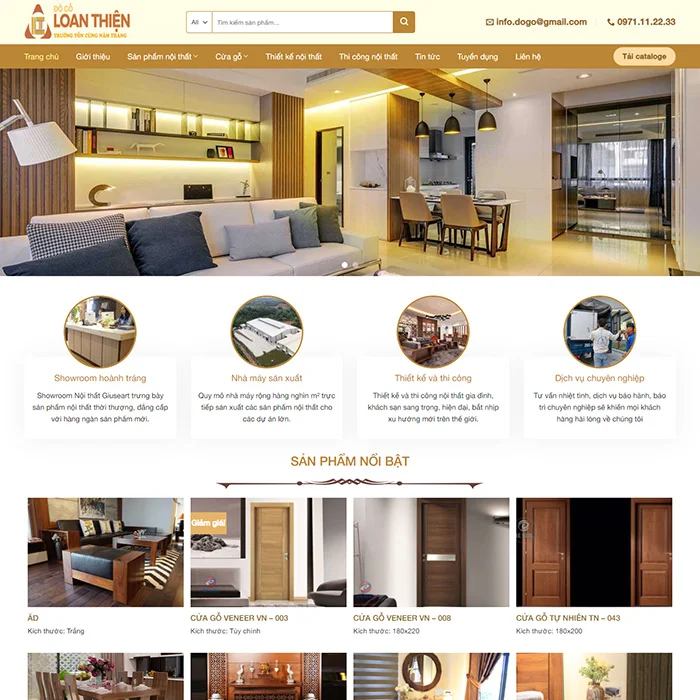 Thiết Kế Website Nội Thất MA-582