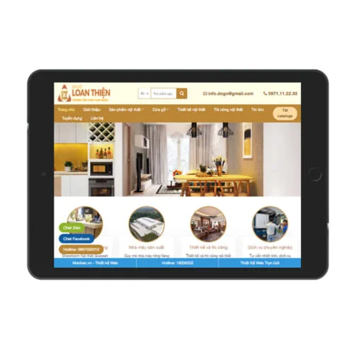 Mẫu Website Nội Thất MA-582