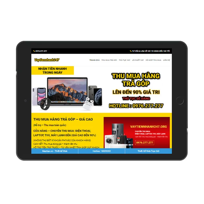 Thiết Kế Website Tài Chính MA-527