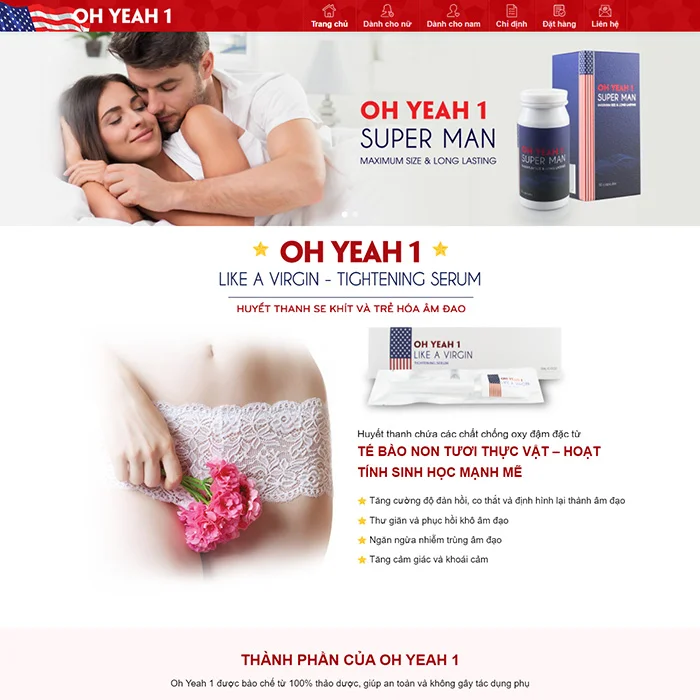 Thiết Kế Website Thực Phẩm Chức Năng MA-585