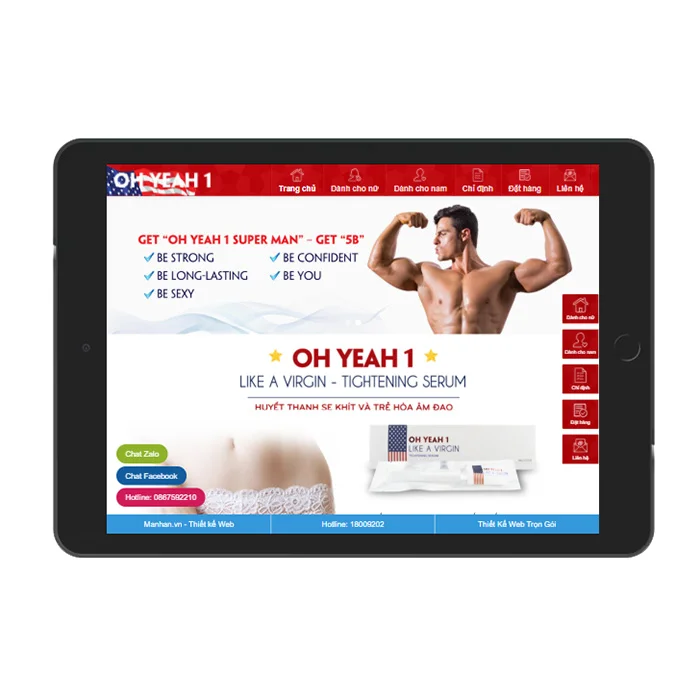 Thiết Kế Website Thực Phẩm Chức Năng MA-585