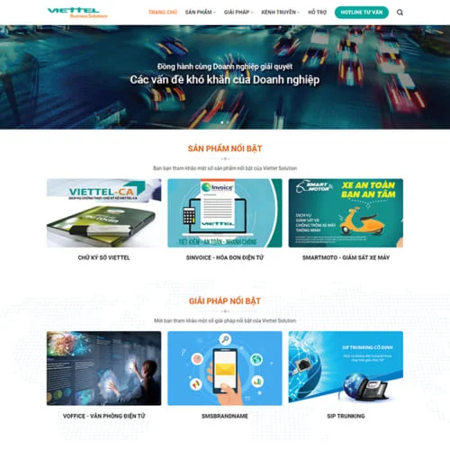 Thiết Kế Website Viễn Thông MA-519