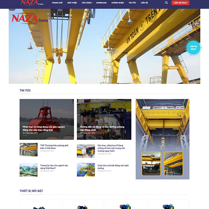 Mẫu Website Xây Dựng MA-558