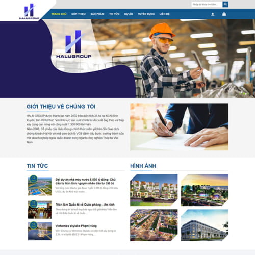 Mẫu Website Xây Dựng MA-559