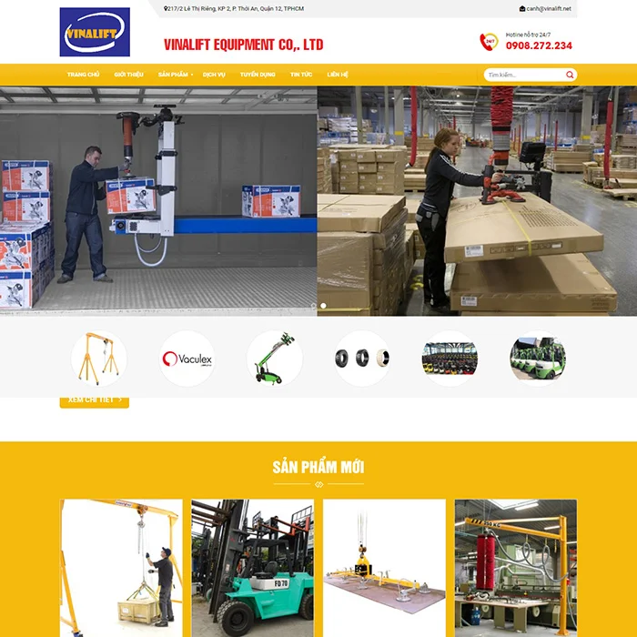 Thiết Kế Website Xây Dựng MA-560