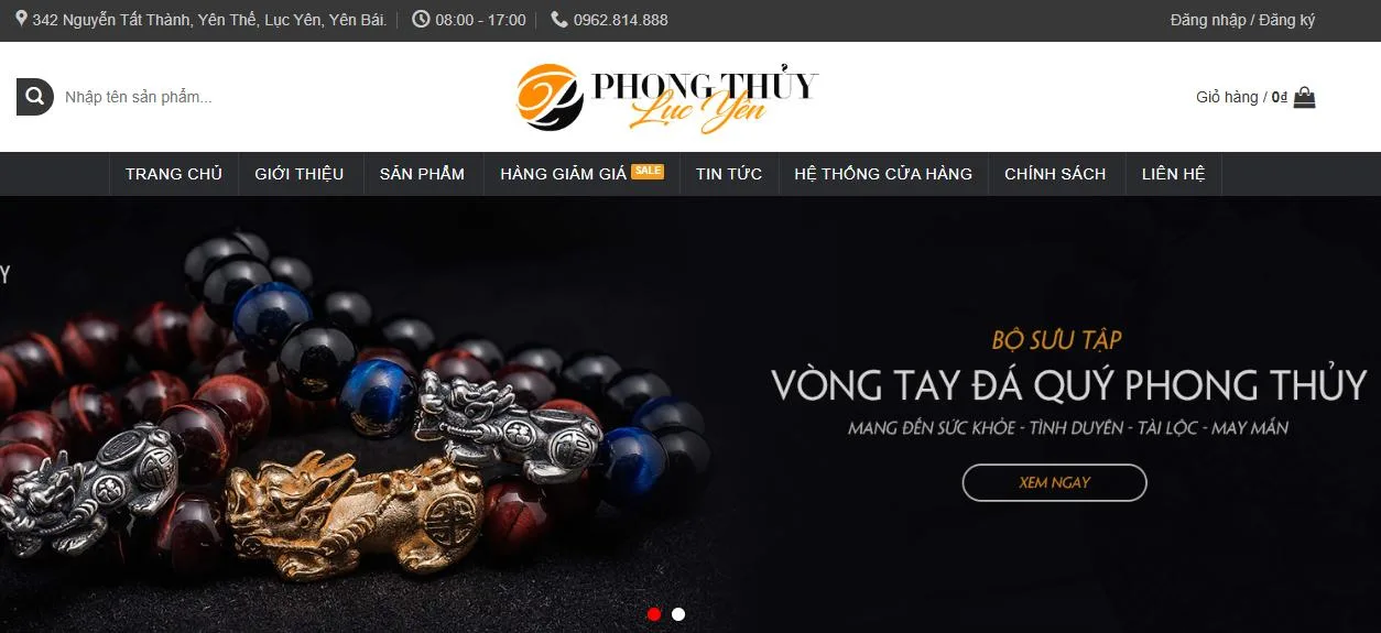 Thiết Kế Website Bán Đồ Phong Thuỷ MA-512