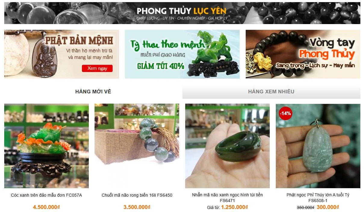 Thiết Kế Website Bán Đồ Phong Thuỷ MA-512