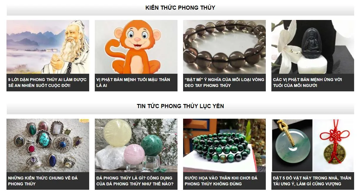 Thiết Kế Website Bán Đồ Phong Thuỷ MA-512