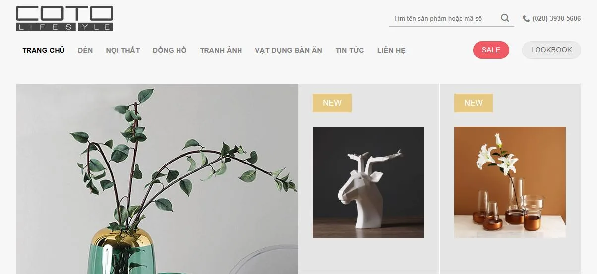 Thiết Kế Website Bán Đồ Trang Trí MA-481