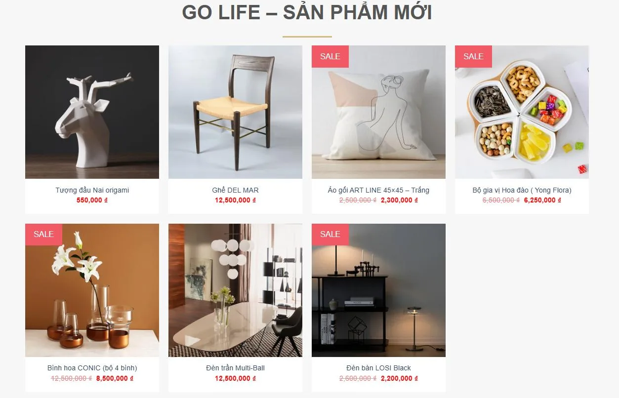 Thiết Kế Website Bán Đồ Trang Trí MA-481