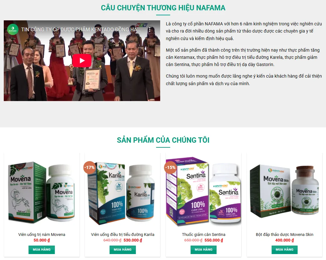 Thiết Kế Website Bán Dược Phẩm MA-593