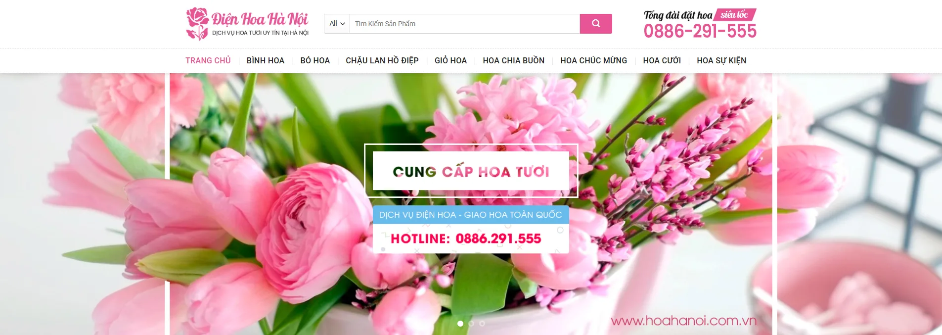 Thiết Kế Website Bán Hoa MA-601