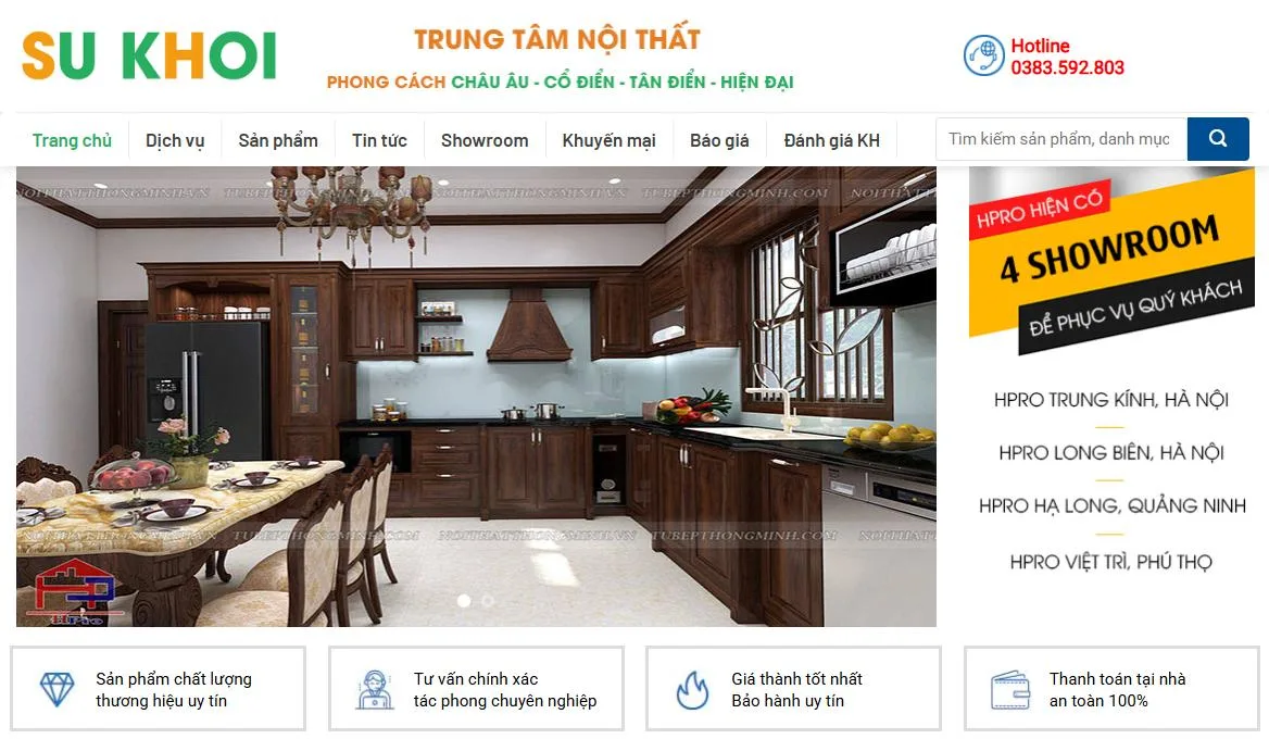 Thiết Kế Website Bán Nội Thất MA-562