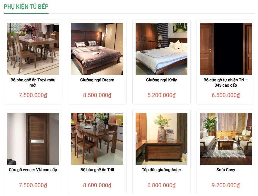 Thiết Kế Website Bán Nội Thất MA-562