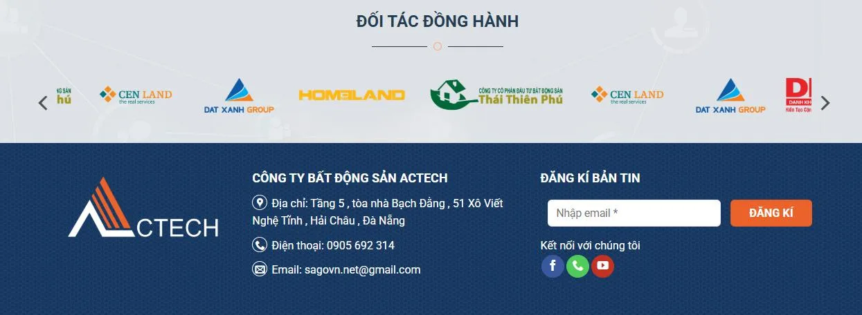 Thiết Kế Website Bất Động Sản MA-533