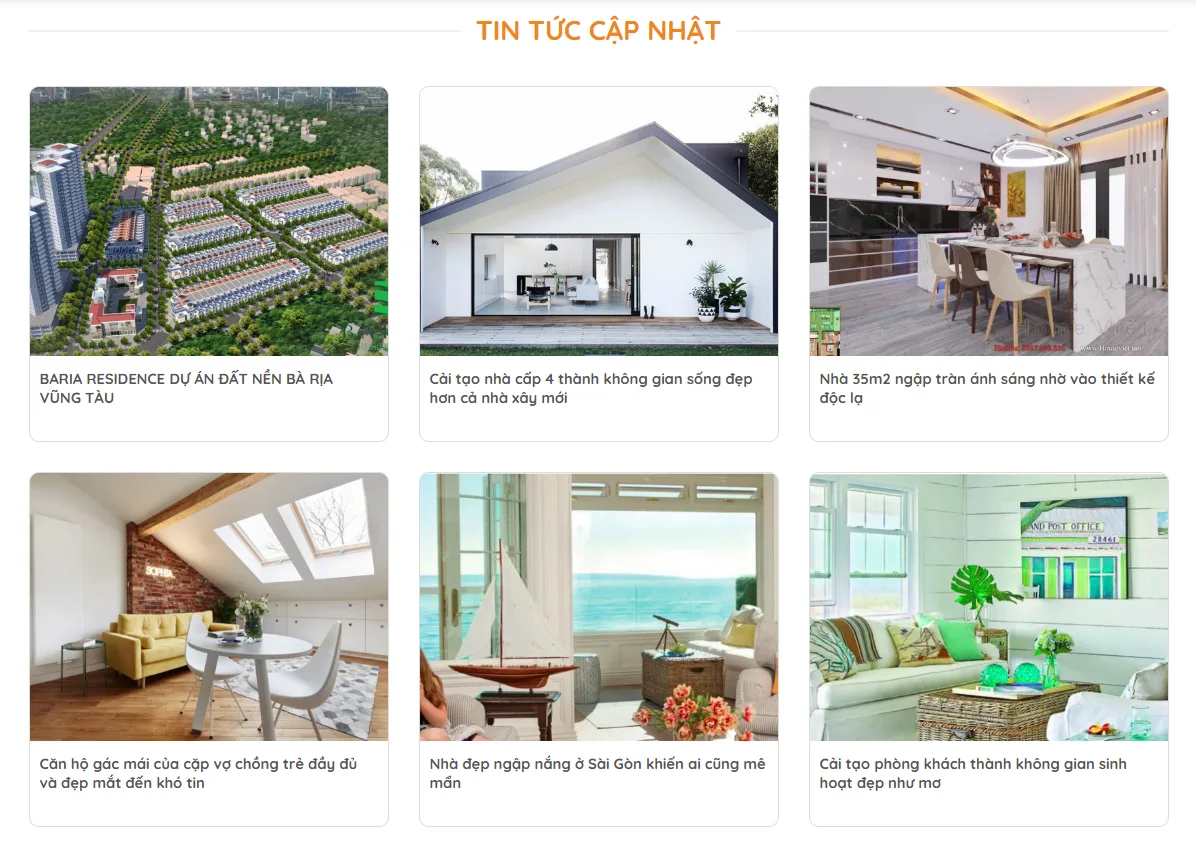 Thiết Kế Website Bất Động Sản MA-543