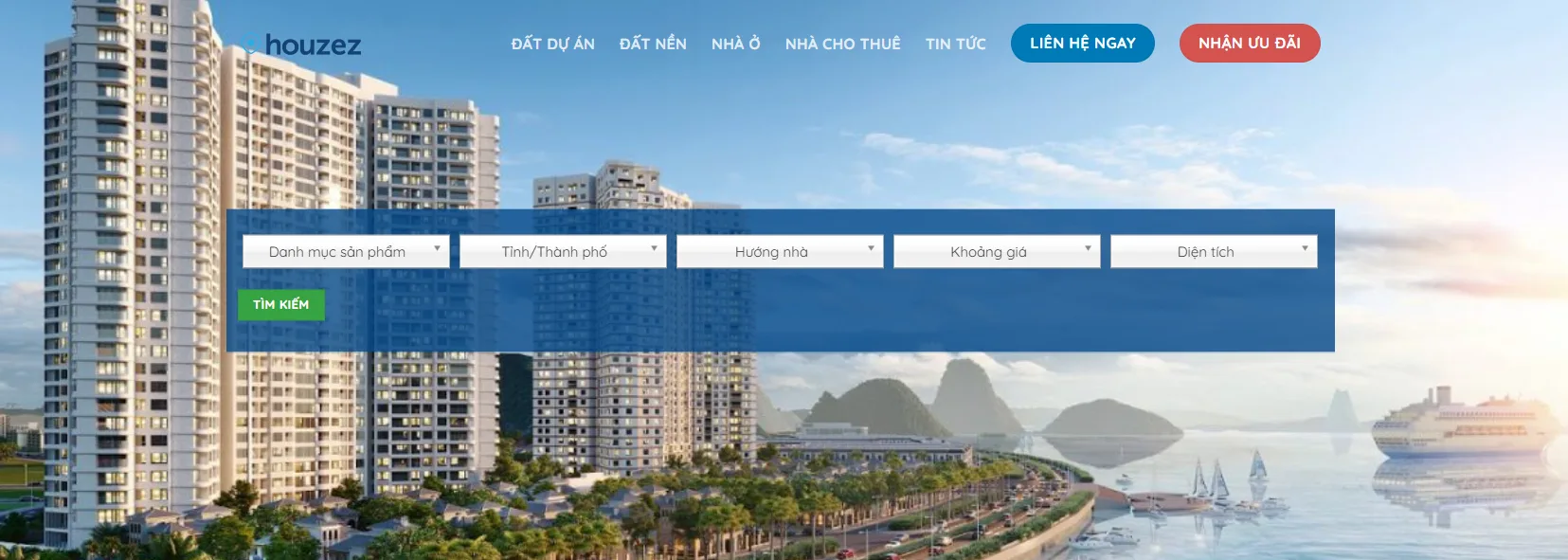 Thiết Kế Website Bất Động Sản MA-543