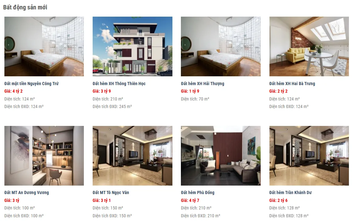 Thiết Kế Website Bất Động Sản MA-597