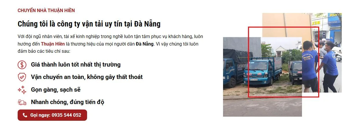 Thiết Kế Website Chuyển Nhà MA-532