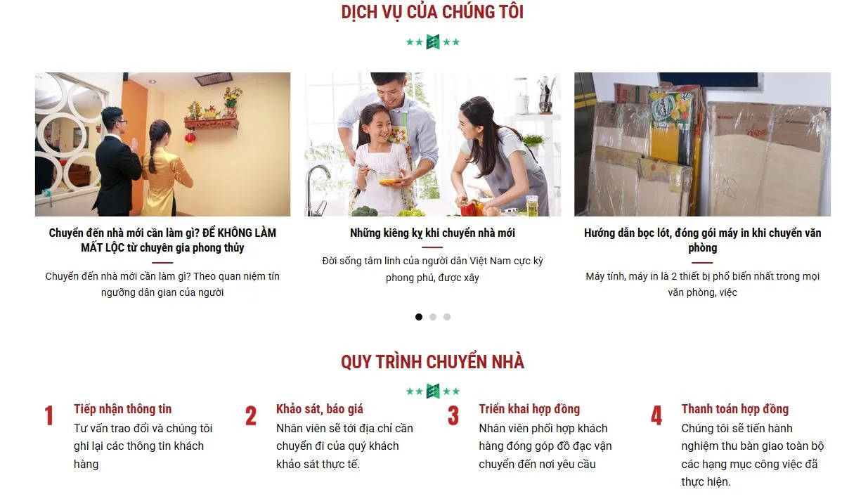 Thiết Kế Website Chuyển Nhà MA-532