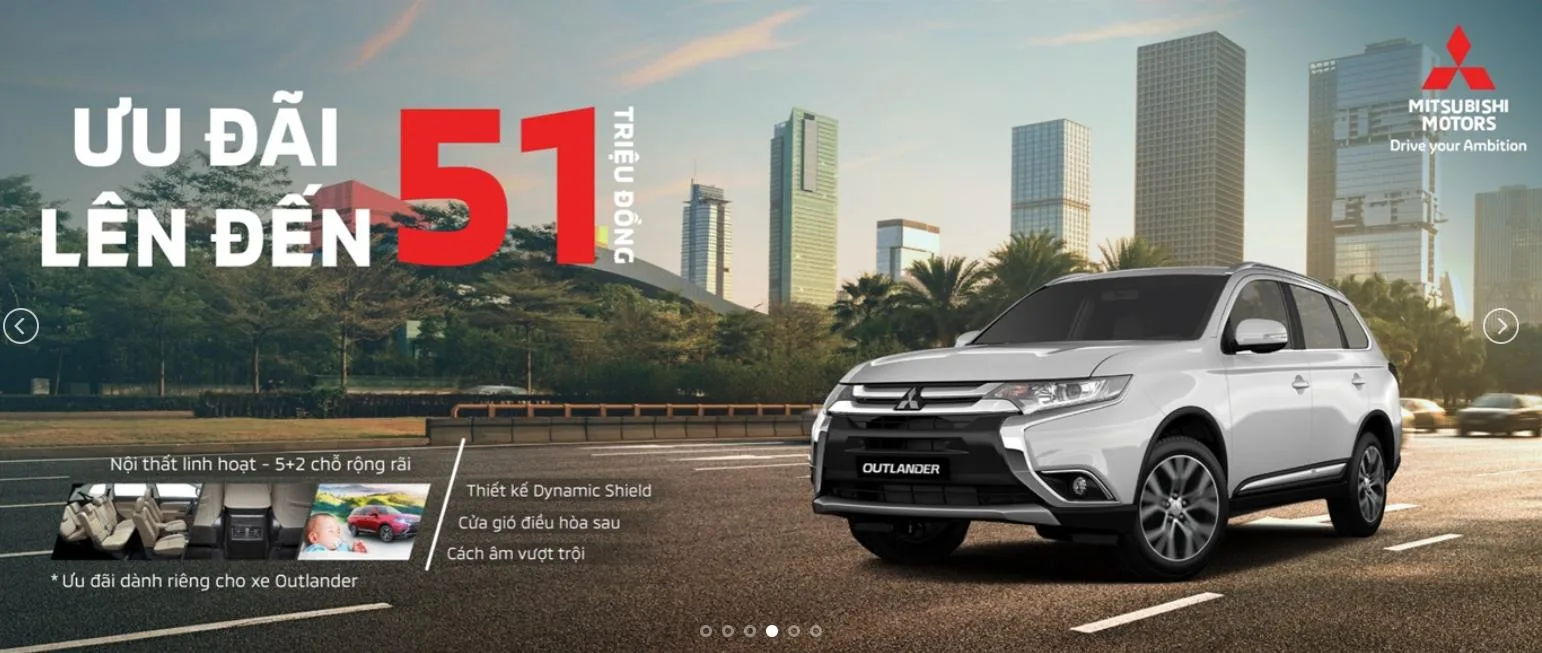 Thiết Kế Website Đại Lý Xe Mitsubishi MA-494