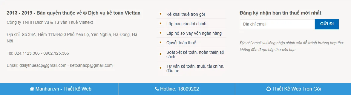 Thiết Kế Website Kế Toán MA-550