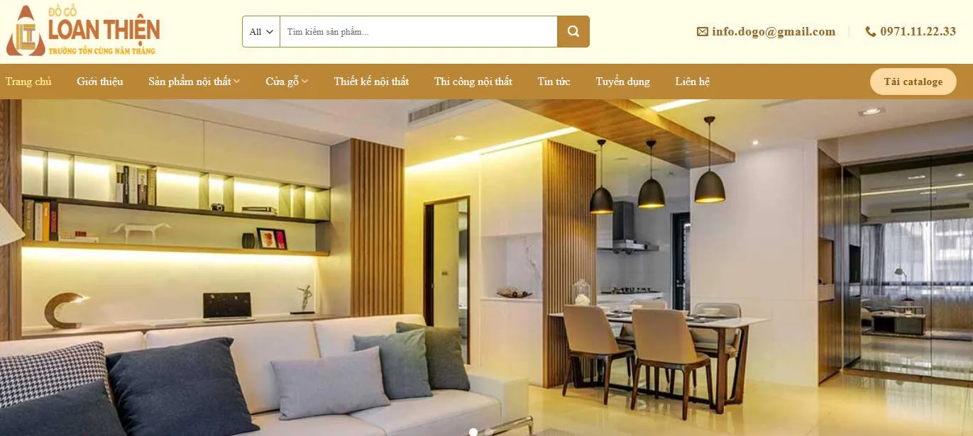 Thiết Kế Website Nội Thất MA-582