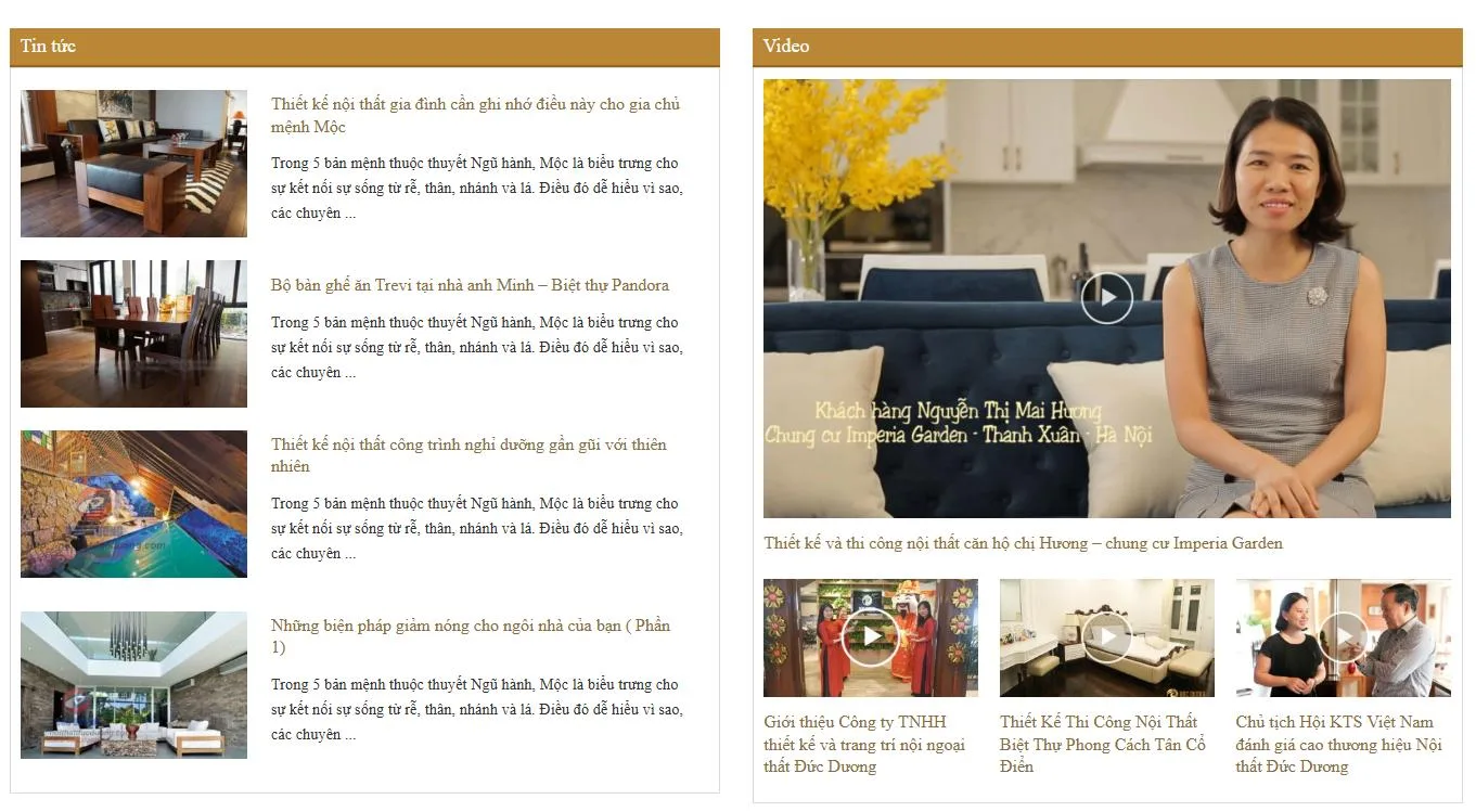 Thiết Kế Website Nội Thất MA-582