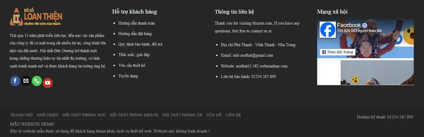 Thiết Kế Website Nội Thất MA-582