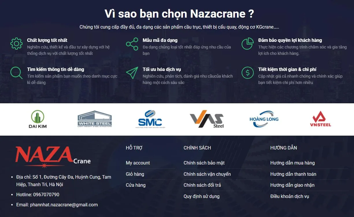 Thiết Kế Website Xây Dựng MA-558