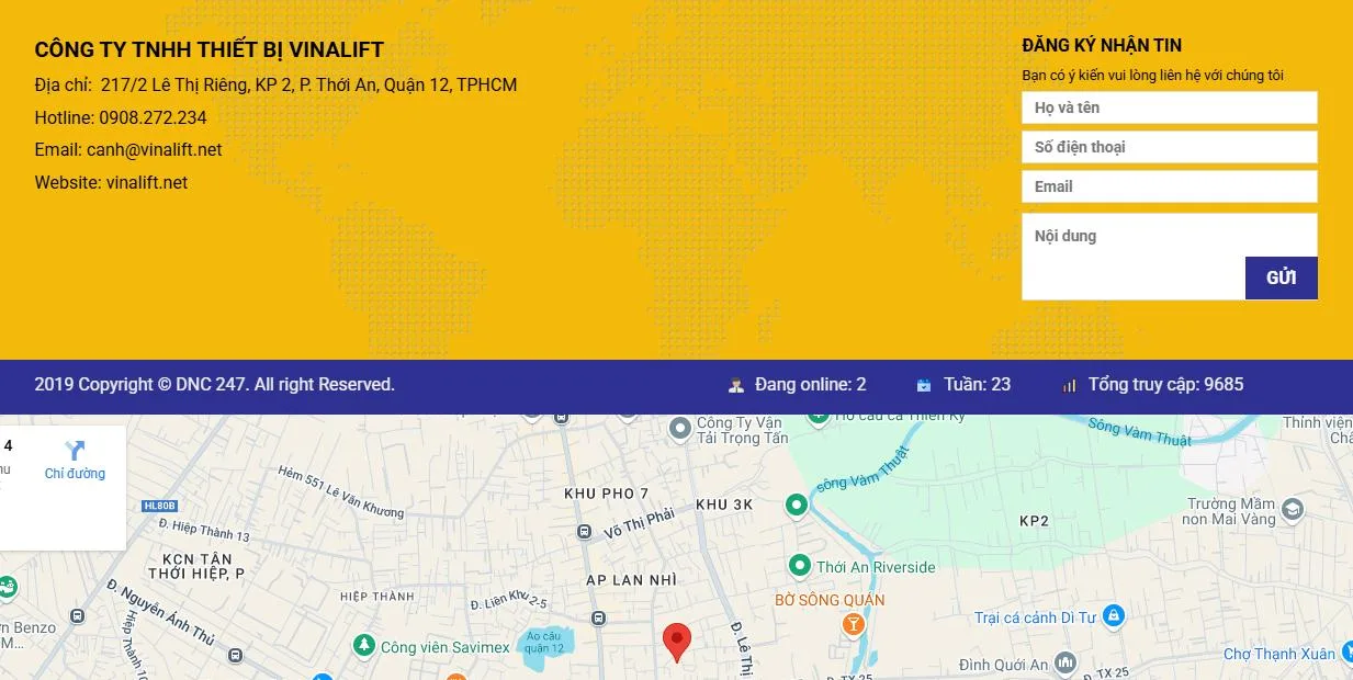 Thiết Kế Website Xây Dựng MA-560