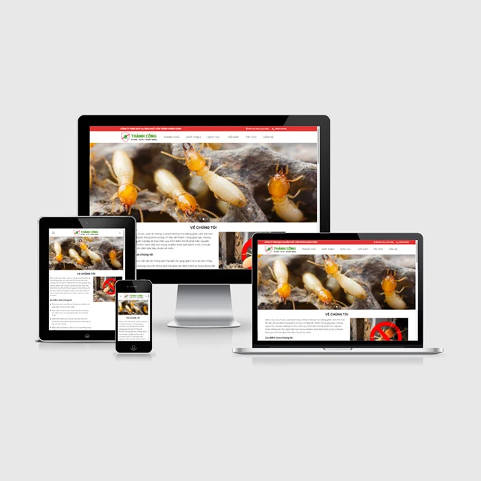 Thiết Kế Website Dịch Vụ Diệt Côn Trùng MA-660