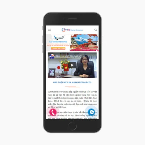 Mẫu Website Du Học - Xuất Khẩu Lao Động MA-661