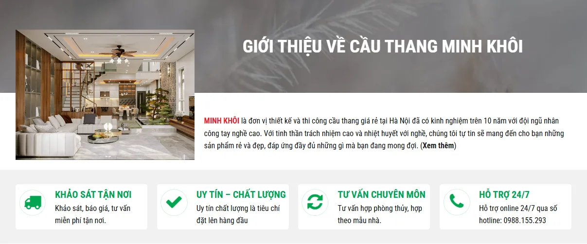 Thiết Kế Website Cầu Thang MA-662