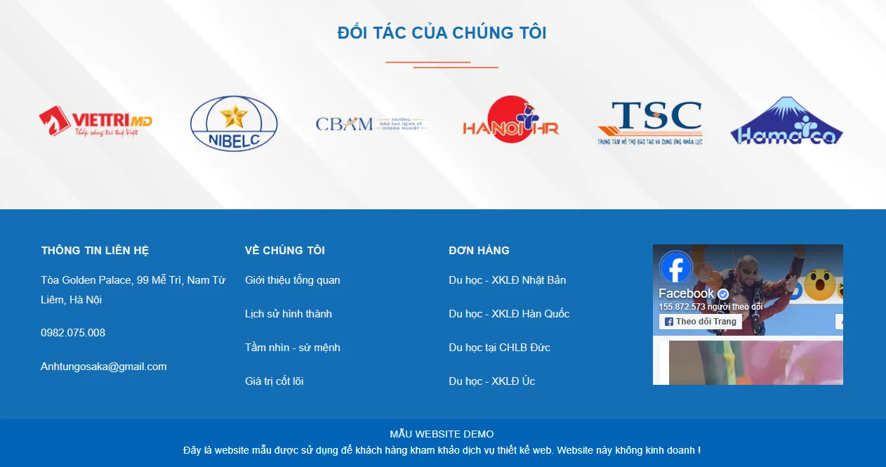 Thiết Kế Website Du Học - Xuất Khẩu Lao Động MA-661