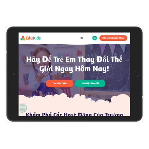 Mẫu Website Lớp Học Cho Trẻ EL-145