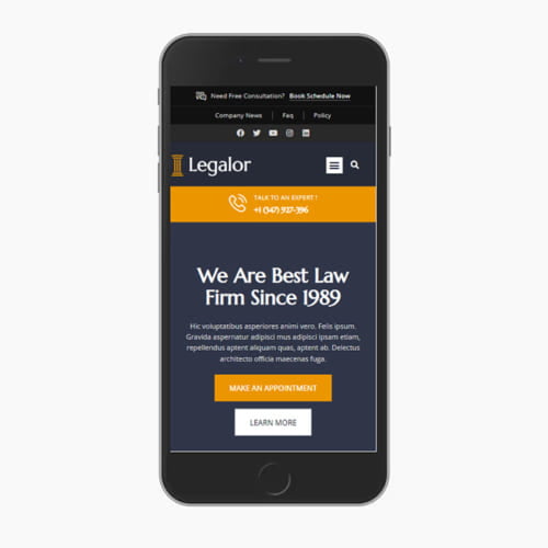 Mẫu Website Luật Sư EL-003
