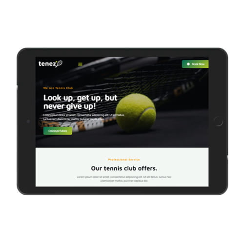 Mẫu Website Tennis EL-035
