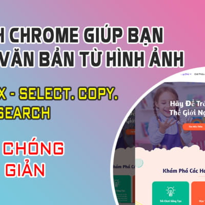 Tiện Ích Chrome Giúp Bạn Coppy Văn Bản Từ Hình Ảnh