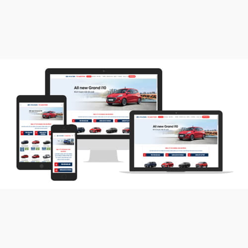 Mẫu Website Đại Lý Bán Xe Oto Hyundai