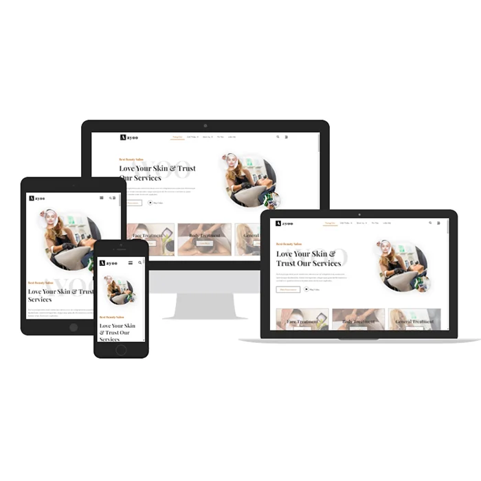 Mẫu thiết kế web Spa